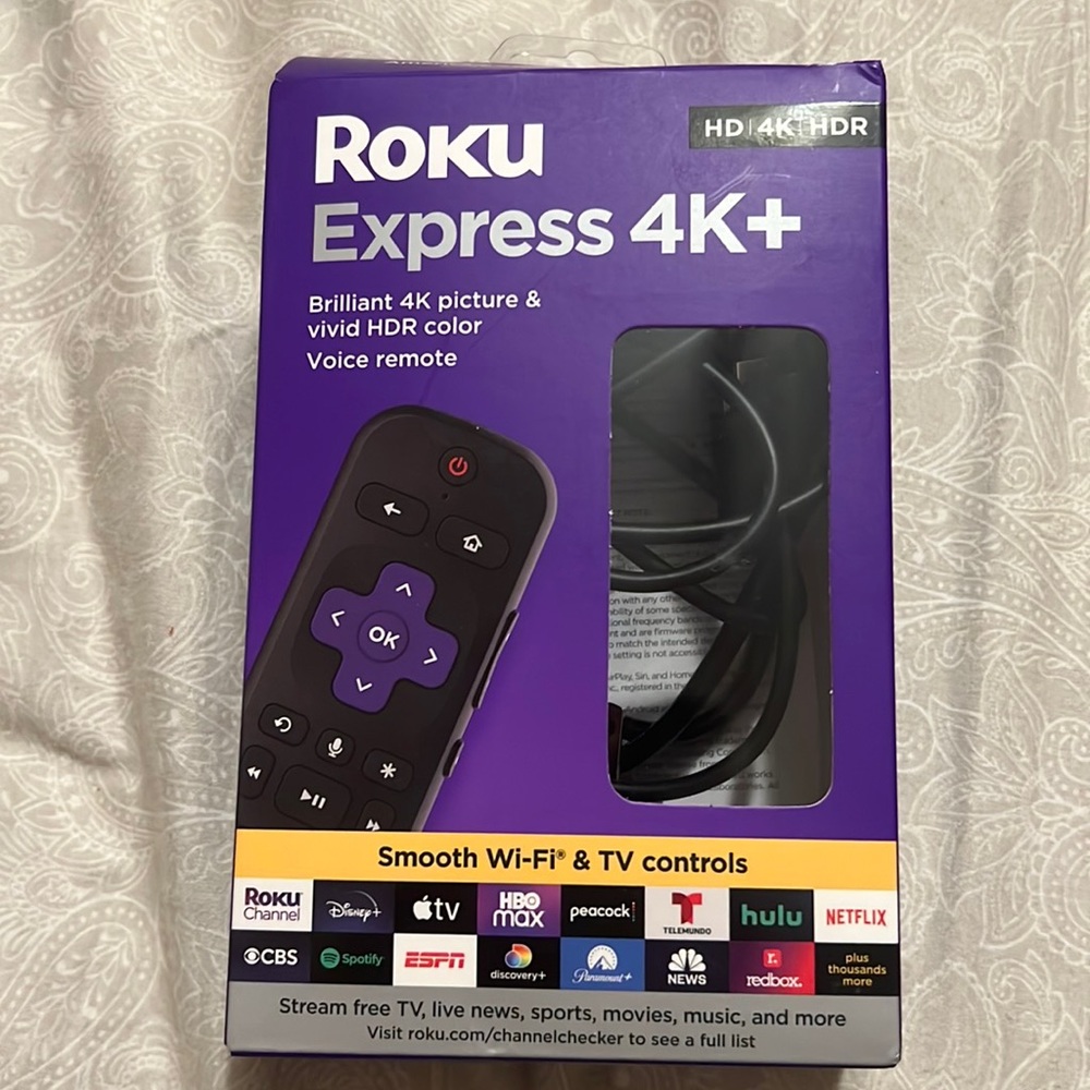 brand new Roku received for Christmas. brand new, but opened.